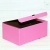 коробка самосборная гофро (24х16х10 см) цвет розовый