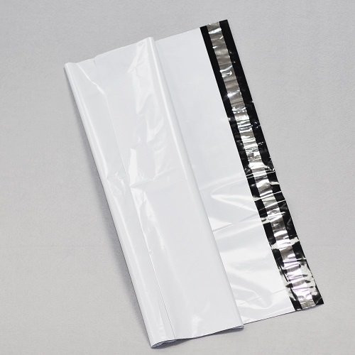 пластиковый пакет "курьер-пакет" без кармашка (30x32 см) цвет белый