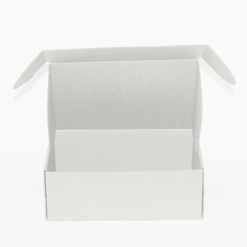 коробка самосборная гофро (22х16х8 см) цвет белый