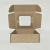 коробка упаковочная с окошком (14.5х13.5х5 см) самосборная цвет бурый