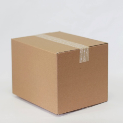 коробка четырехклапанная (27.5x21.5x20 см) цвет бурый