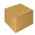 коробка самосборная гофро (13.5х11х10 см) цвет бурый