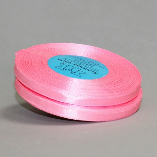 лента атласная 6 мм (33 м) цвет 005 розовый