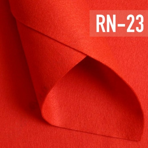 фетр мягкий корейский 1 мм rn-23 (33x53 см) цвет красный