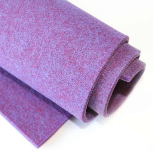 фетр жесткий корейский 4 мм с410 (47x53 см) цвет фиолетовый (меланж)