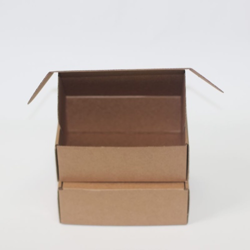 коробка самосборная гофро (16х11х6 см) цвет бурый