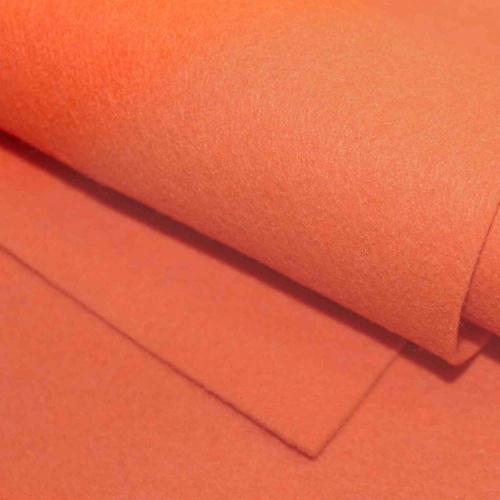 фетр мягкий корейский 1.5 мм st-51 (33x53 см) цвет люминисцентно-оранжевый