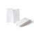 бумажный крафт пакет с плоским дном 10 шт (8x5x17 см) цвет белый