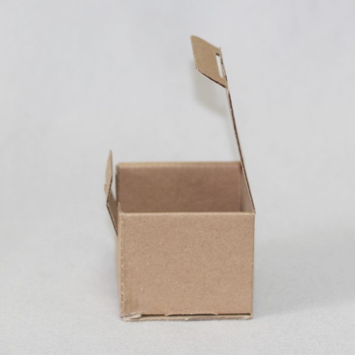 коробка самосборная гофро ( 7х7х6 см ) цвет бурый