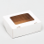 коробка упаковочная с окошком (10х8х3.5 см) самосборная цвет белый