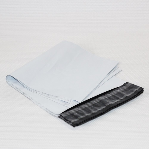 пластиковый пакет "курьер-пакет" без кармашка (11x21 см) цвет белый