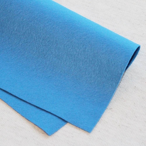 полушерстяной испанский фетр 1.1 мм 225 (30x45 см) цвет синий