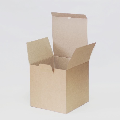 коробка самосборная гофро (20х20х20 см) цвет бурый