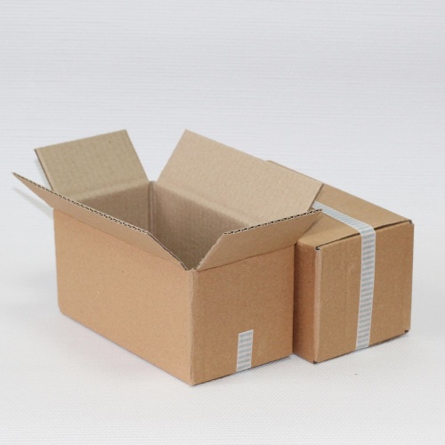 Коробка четырехклапанная (20x10x10 см) цвет бурый (1)