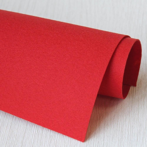 Фетр жесткий корейский 1.2 мм 837 (33x53 см) цвет темно-красный