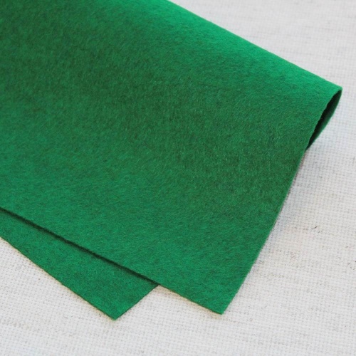Полушерстяной испанский фетр 1.1 мм 211 (30x45 см) цвет темно-зеленый