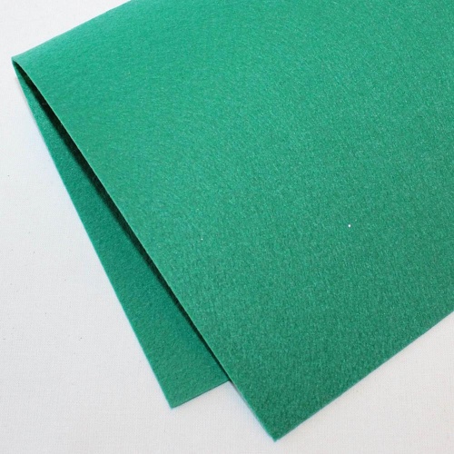 Фетр жесткий корейский 1.2 мм 869 (33x53 см) цвет зеленый