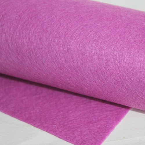 Полушерстяной испанский фетр 1 мм 323 (30x45 см) цвет сиренево-розовый