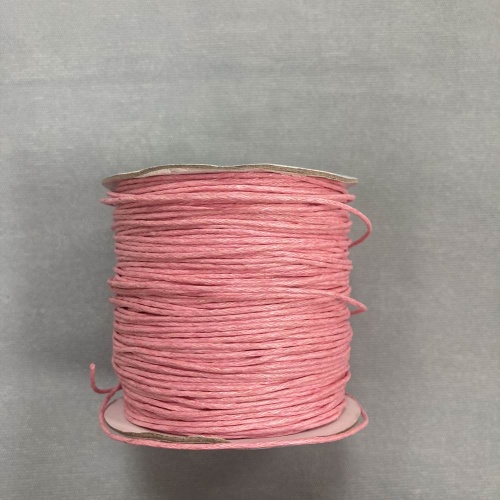 Шнур вощеный 1 мм (100 м) цвет №138 розовый