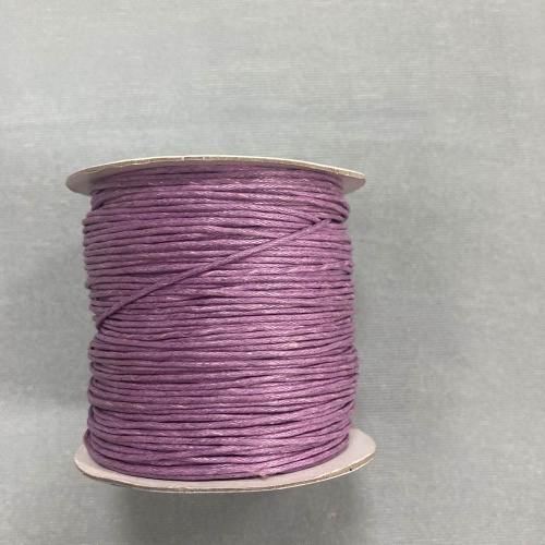 Шнур вощеный 1 мм (100 м) цвет №143 фиолетовый