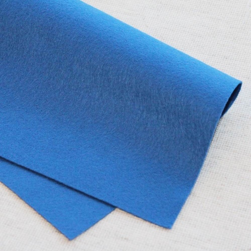 Полушерстяной испанский фетр 1.1 мм 227 (30x45 см) цвет сине-серый