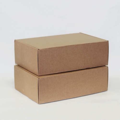 Коробка самосборная гофро (37х26х12 см) цвет бурый (1)