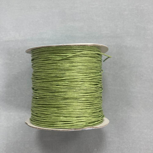 Шнур вощеный 1 мм (100 м) цвет №083 светло-зеленый