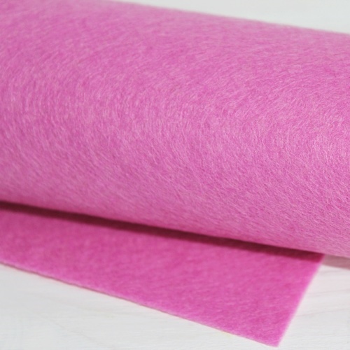 Полушерстяной испанский фетр 1 мм 329 (30x45 см) цвет розовый