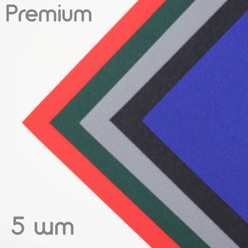 набор из жесткого корейского фетра "ассорти 3" 5 цветов (27x30 см) цвет ассорти
