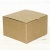 коробка самосборная гофро (16х16х10 см) цвет бурый