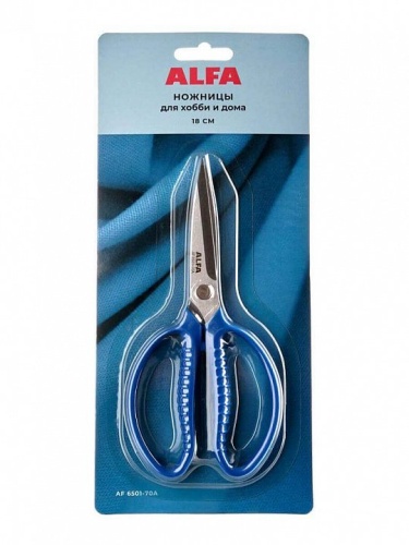 ножницы alfa для хобби и дома (18 см) af 6501-70a