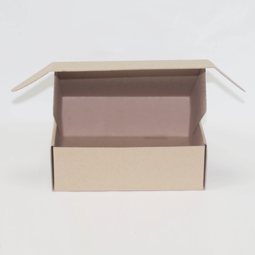 коробка самосборная гофро (24х23х8 см) цвет бурый